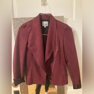 Suede maroon blazer (xs)